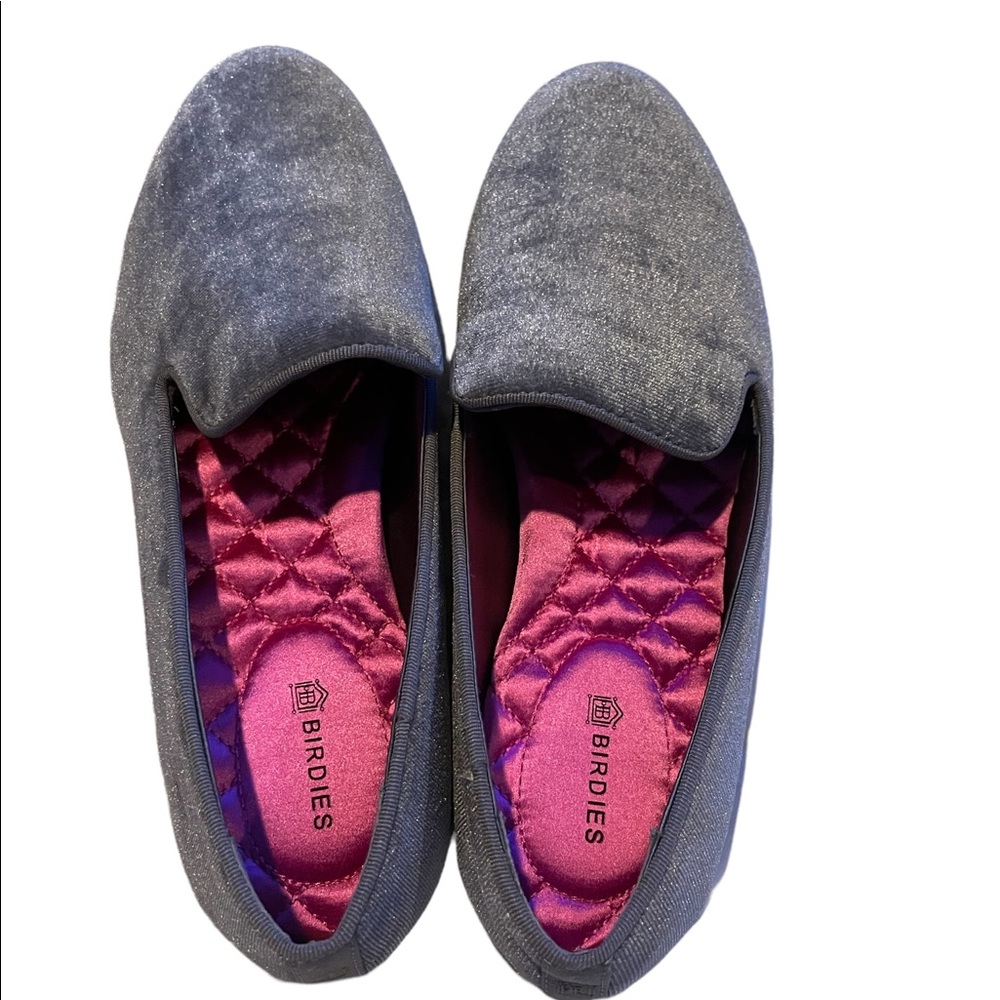 Birdies- grey suede loafers (never been worn)